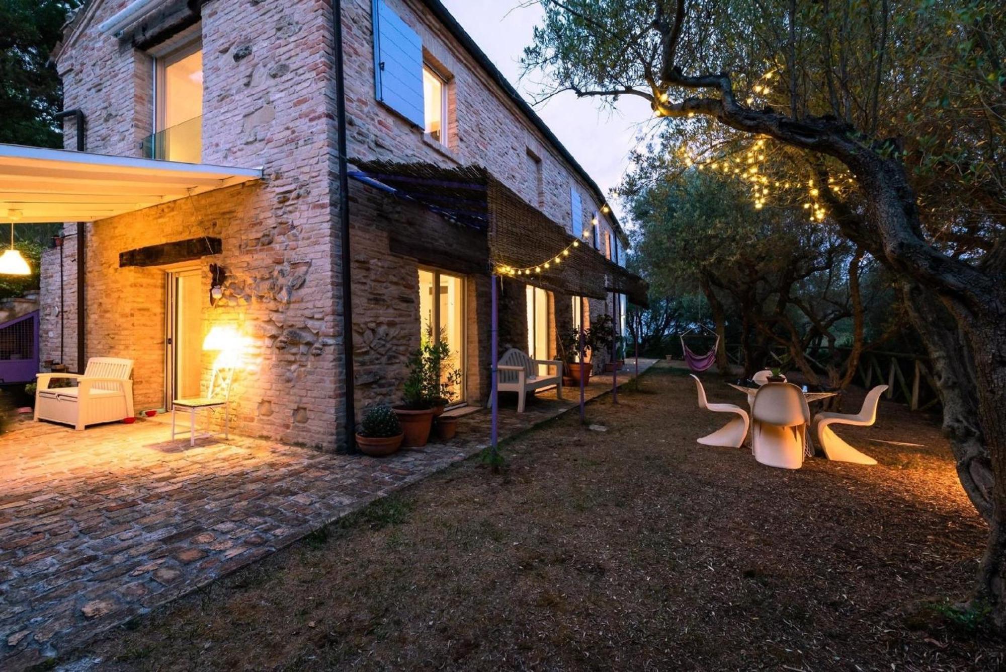 Meernahes Ferienhaus Casa Cantagallo Mit Pool Fermo Exterior foto