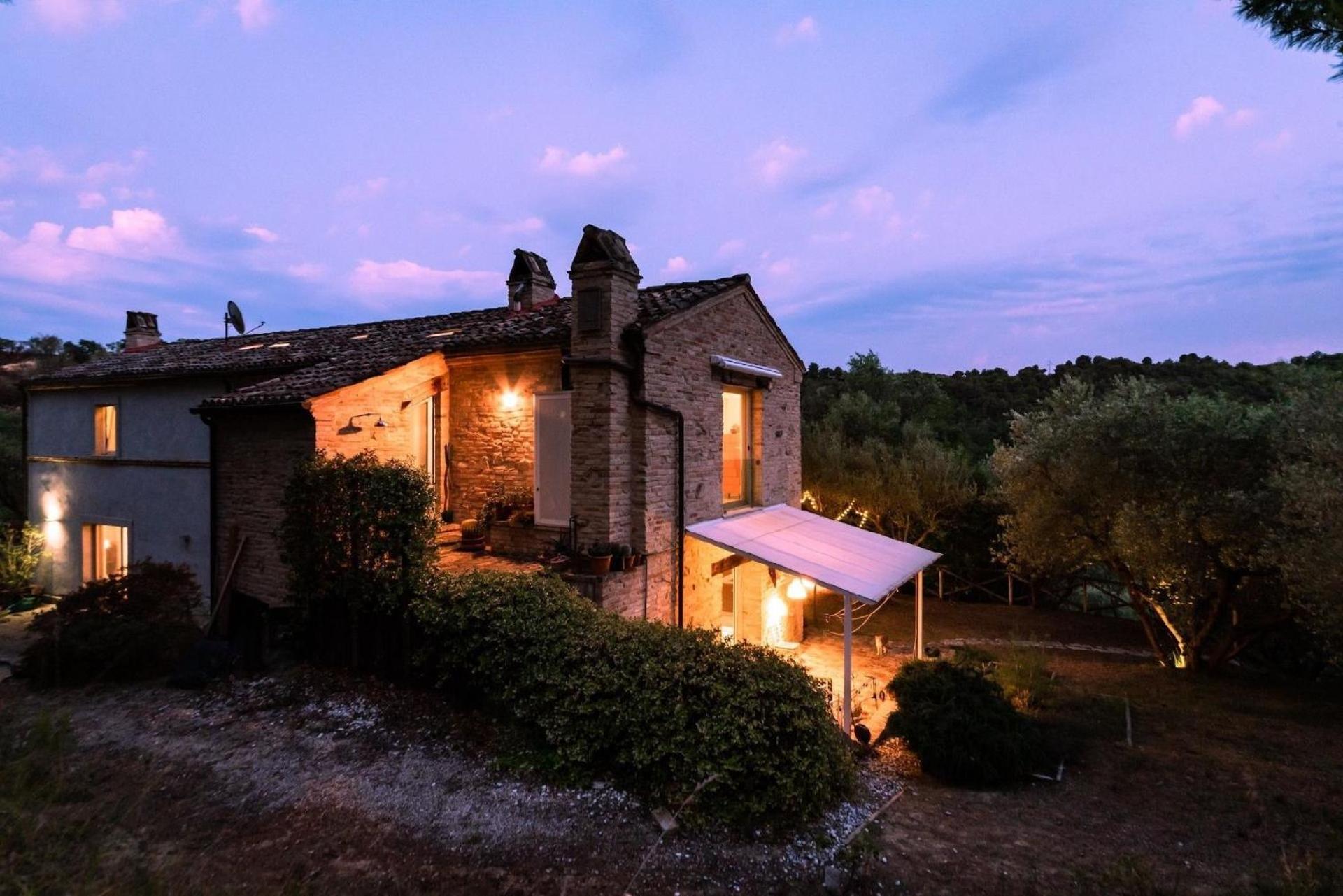 Meernahes Ferienhaus Casa Cantagallo Mit Pool Fermo Exterior foto